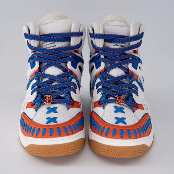Size 10.5G - Gucci Basket High Boston Red Sox MLB White Red Blue main image 11